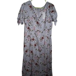 Versona Lavender Floral Midi Dress